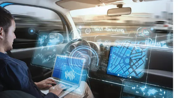 Digitale Oberfläche mit Daten und Auswertungen